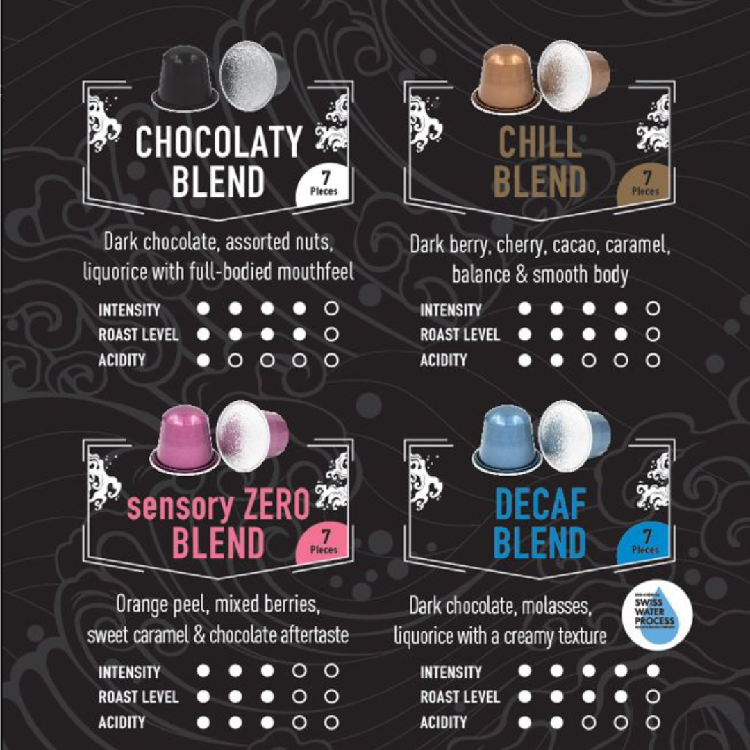 士魂口味咖啡膠囊 (28個) - sensory ZERO, Specialty Coffee, Artisan Coffee, Coffee Workshops, Premium Coffee Beans, Coffee Brewing Equipment, Online Coffee Store, Coffee Gifts, Hong Kong Coffee, Freshly Roasted Coffee, Coffee Subscriptions, Coffee Accessories,  Tea Products, Gourmet Drinks, Wholesale Coffee Supply, B2B Coffee Solutions, 精品咖啡, 手工咖啡, 咖啡工作坊, 優質咖啡豆, 咖啡冲泡器具, 網上咖啡商店, 咖啡禮品, 香港咖啡, 新鲜烘焙咖啡, 咖啡訂閱, 咖啡配件, 美味飲品, 批發咖啡供應, B2B咖啡解决方案, B2B咖啡解決方案